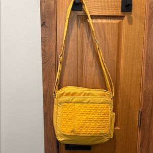Lug Yellow Quilted Shoulder Bag